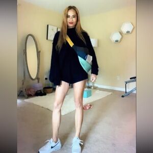 Luxe Black Textured Knit Fabric set